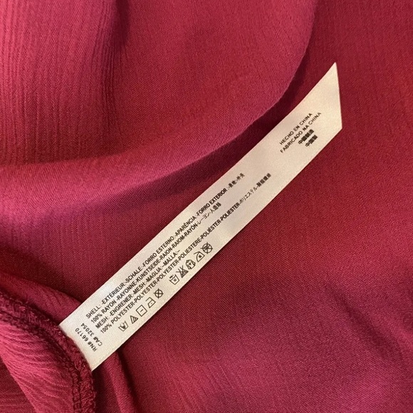 Free People Intimately NWT Medium Marble Mesh Peplum Top - Picture 8 of 8